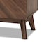 Baxton Studio Hartman Mid-Century Walnut Brown Finished Wood Shoe Cabinet 193-11718-ZORO - alternate 2